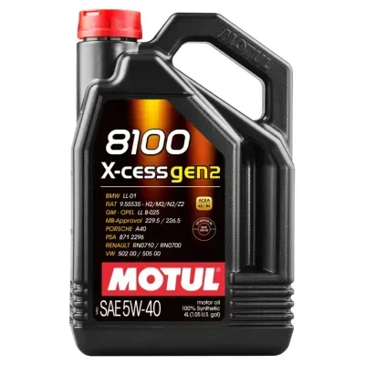 Motul 8100 X-cess Gen2 5W-40 4ლ