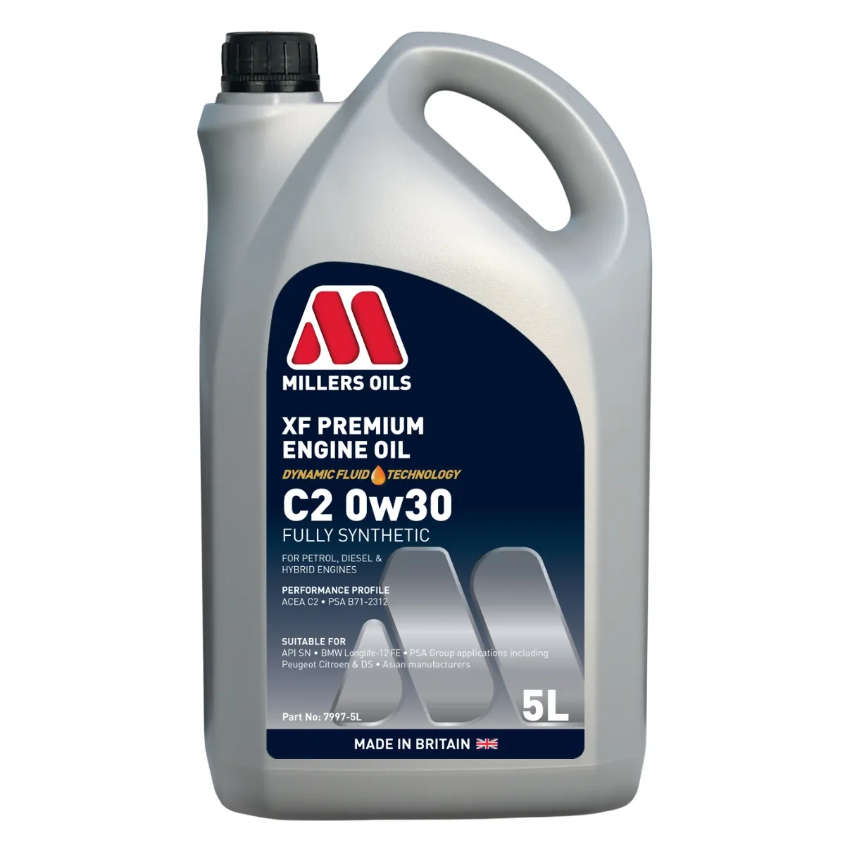 Millers Oils XF Premium C2 0W-30 5L