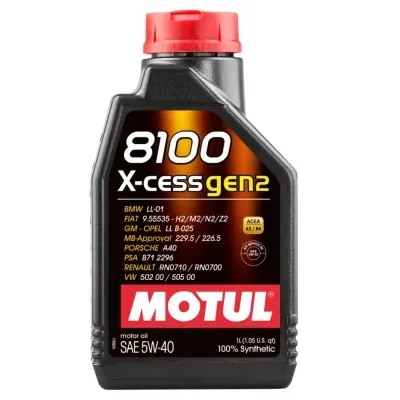 Motul 8100 X-cess Gen2 5W-40 1ლ