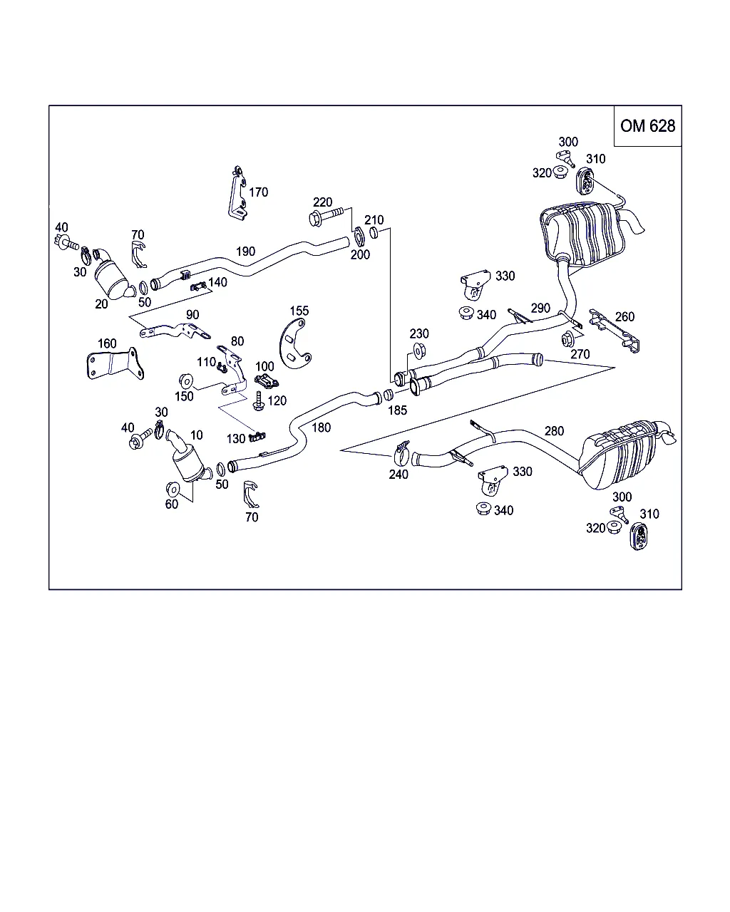 СИСТЕМА ВЫПУСКА ОГ ПРИ 8-ЦИЛ. ДИЗЕЛЬН. А/М