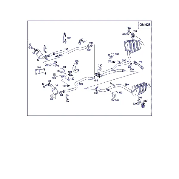 СИСТЕМА ВЫПУСКА ОГ ПРИ 8-ЦИЛ. ДИЗЕЛЬН. А/М