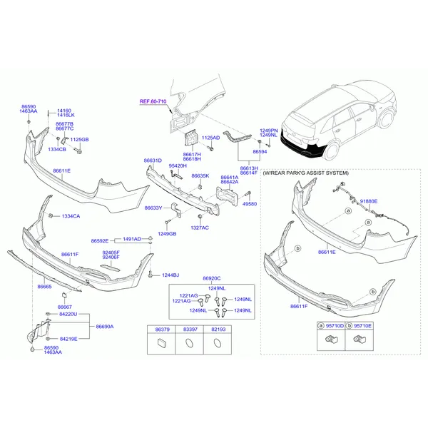 бампер задний