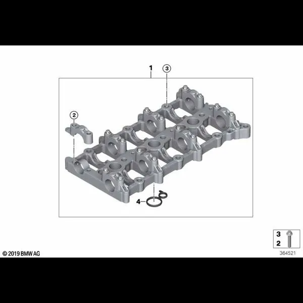 Головка блока ц./промеж.часть картера