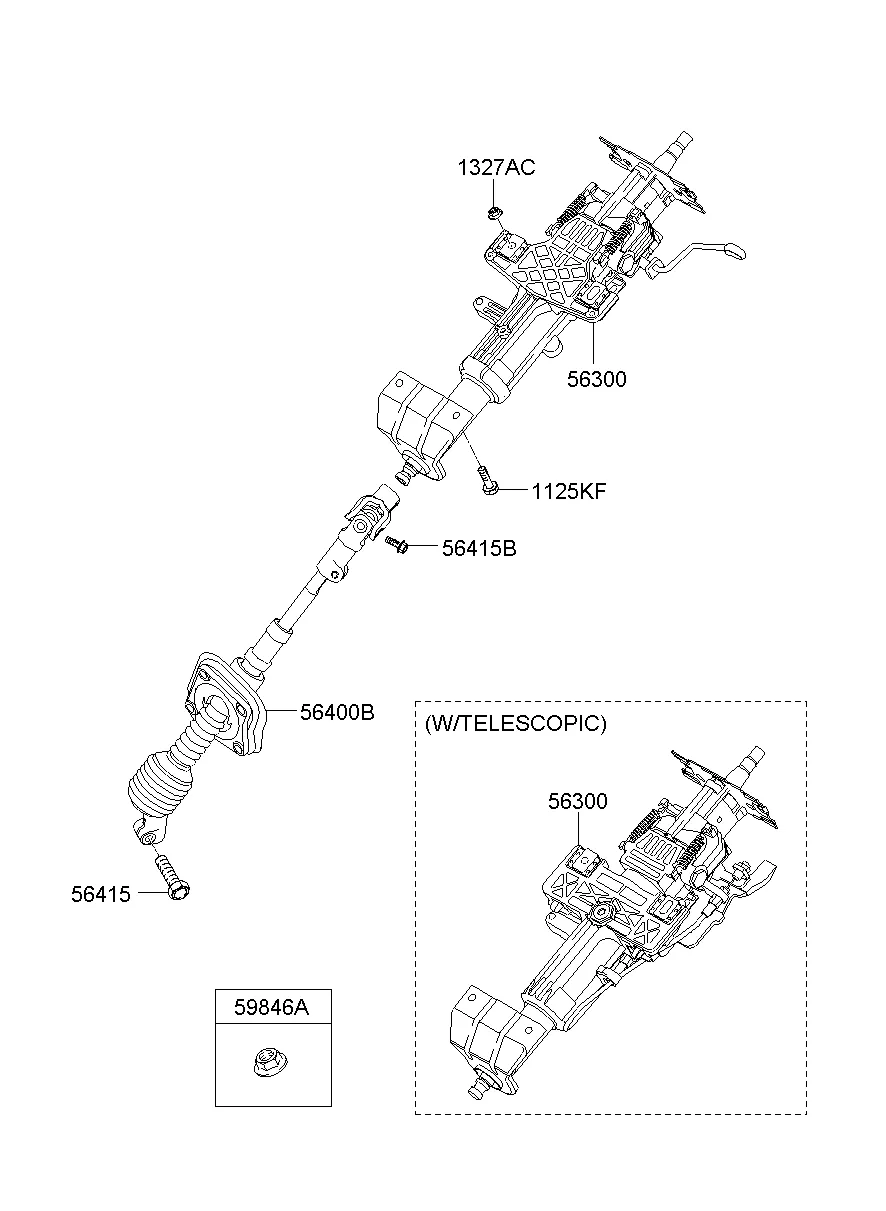 STEERING COLUMN & SHAFT