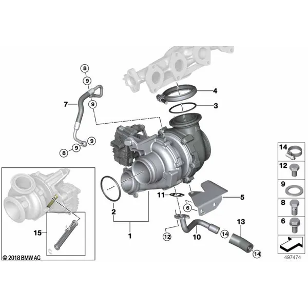 Турбонагнетатель со смазкой