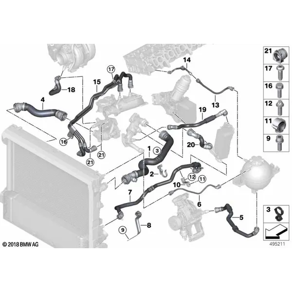 Шланги системы охлаждения
