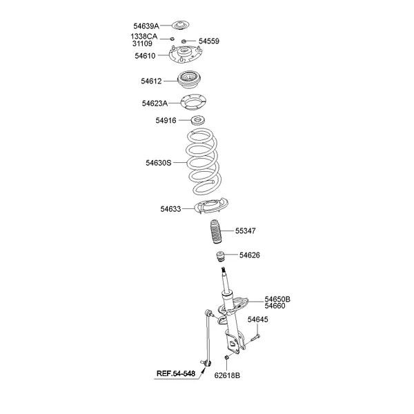 FRONT SPRING & STRUT
