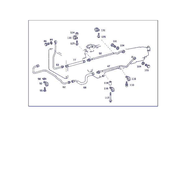 НАВЕС. ДЕТ. КП, МАСЛОЗАЛ.ТРУБКА E-КЛАСС SSE