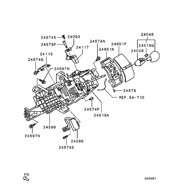 АКПП - НАПОЛЬНЫЙ СЕЛЕКТОР АКПП
