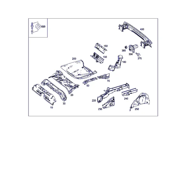 ПОЛ ЗАДН. ЧАСТИ КУЗОВА