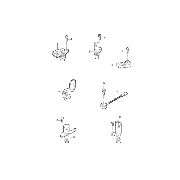 Датчик импульсов Датчик детонации Управляющий клапан Регулирующий клапан