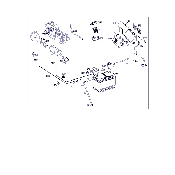 ПРОВОД АКБ, СТАРТЕРА И ГЕНЕРАТОРА