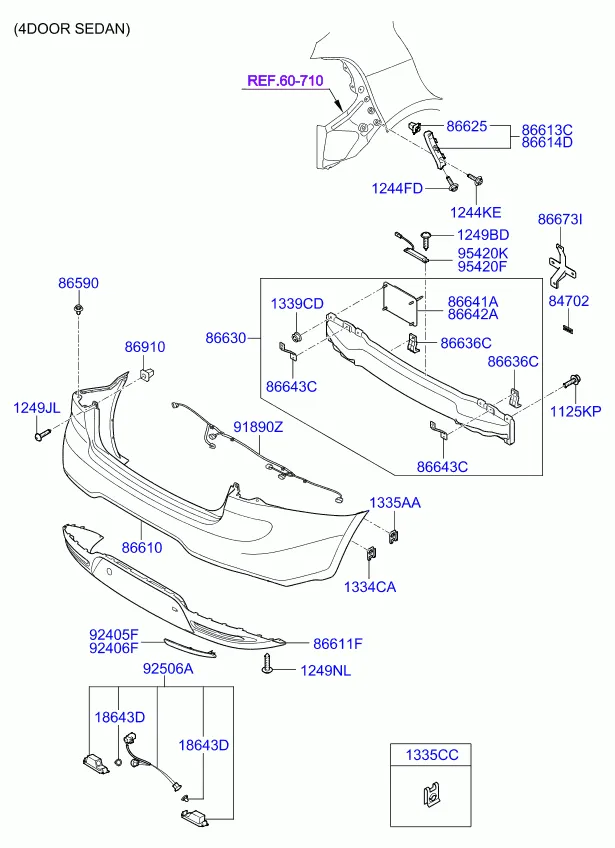 бампер задний