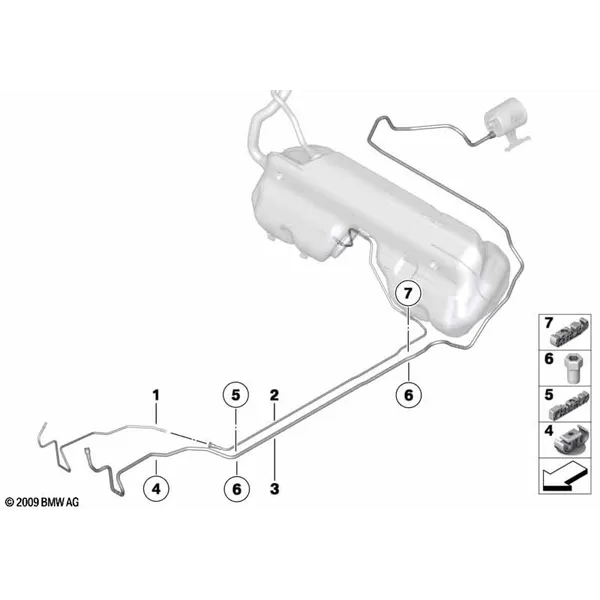 Топливопровод/трубопр.подачи наруж.возд.