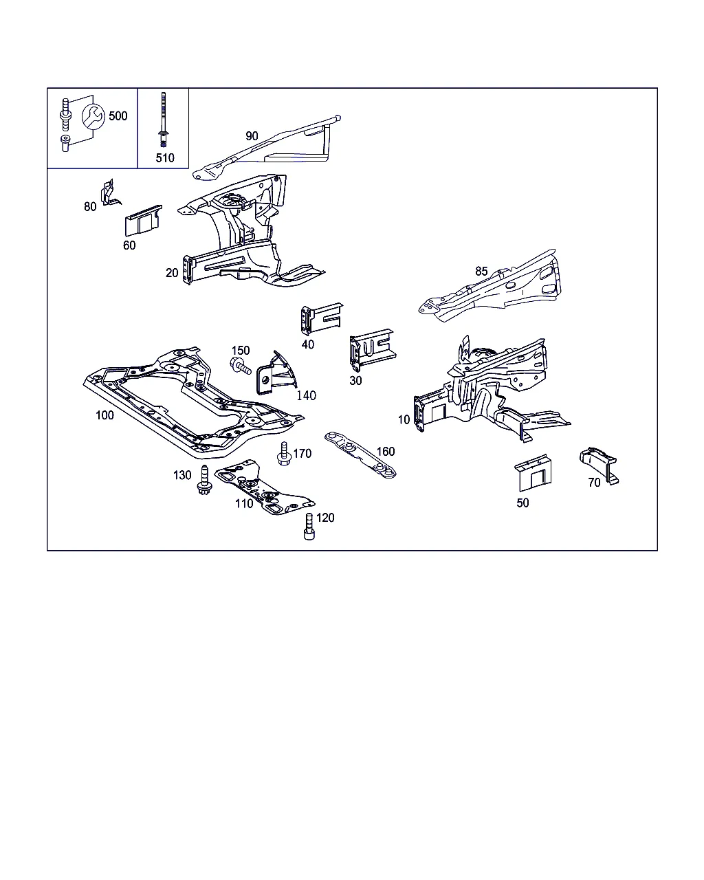 КОЛЕСН. АРКА, КРОНШТ. ПЕРЕДН. МОСТА