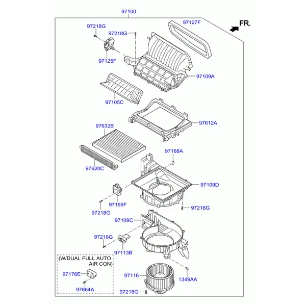 Климатическая установка - отопитель и вентилятор