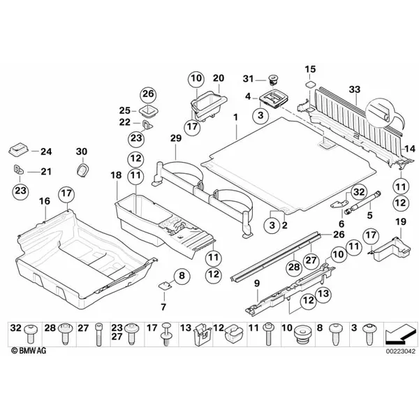 Облицовка пола багажного отделения