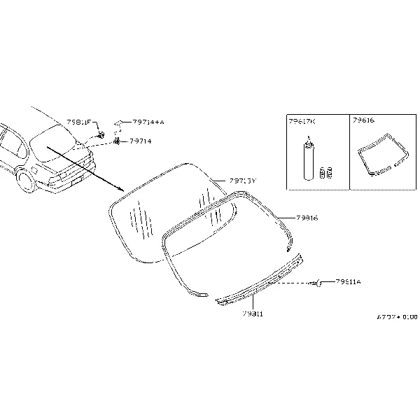 Окно задней двери