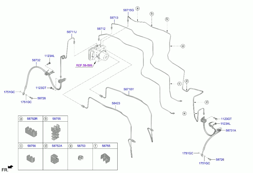 Трубопровод гидропривода тормозов