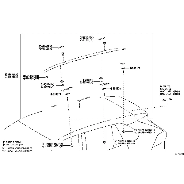 ROOF PANEL & BACK PANEL