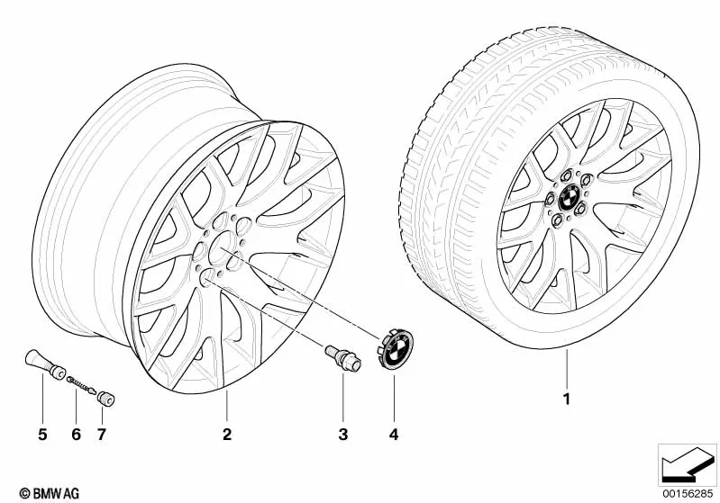 Л/с диск BMW с крестообр.спиц.диз.177