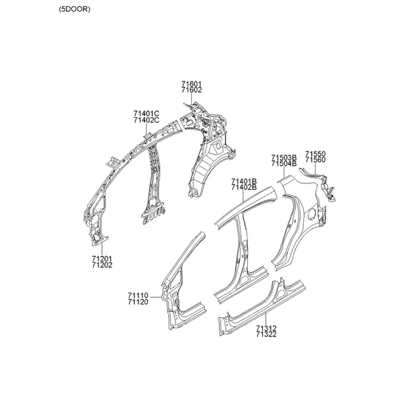 панель кузова боковая