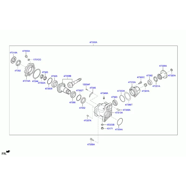 коробка раздаточная в сборе