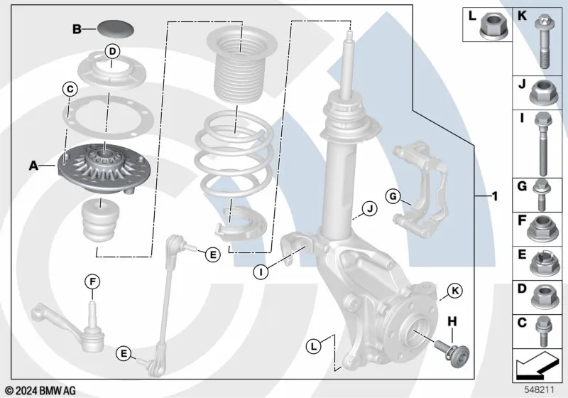 Ремкомплект опорного подшипника