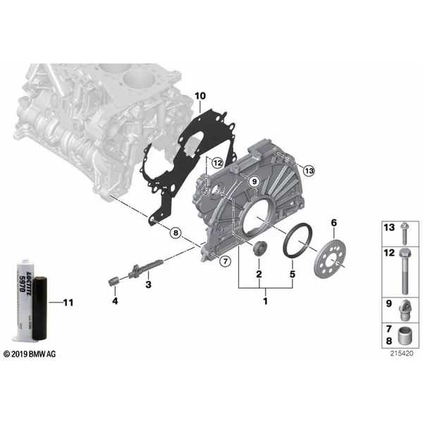 Корпус блока ГРМ