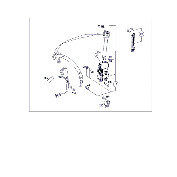 РЕМЕНЬ БЕЗОПАСНОСТИ СИДЕНЬЯ ВОДИТЕЛЯ