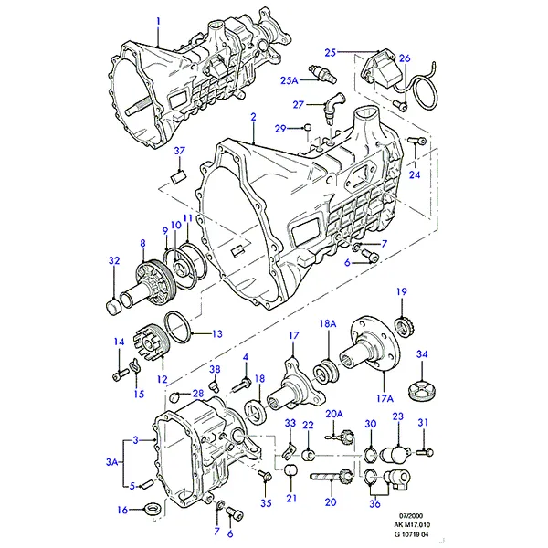 Мех. коробка передач и картер