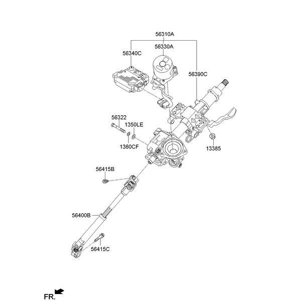 STEERING COLUMN & SHAFT