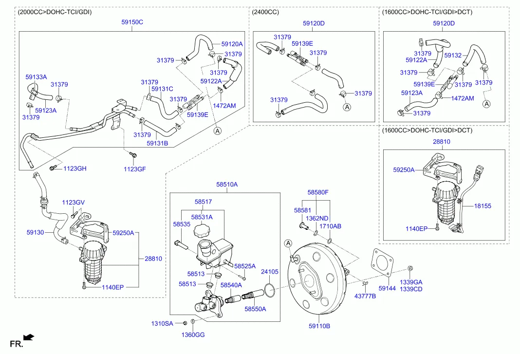 BRAKE MASTER CYLINDER & BOOSTER