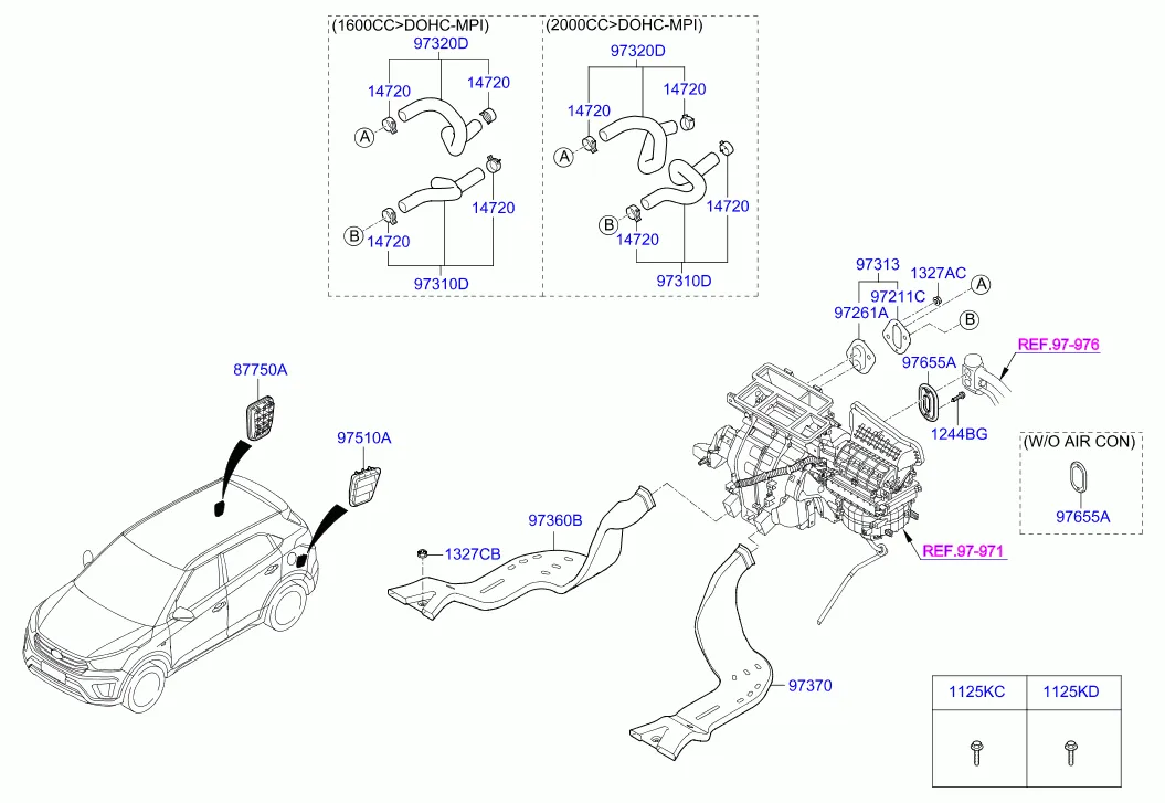 Воздуховоды и шланги системы отопления