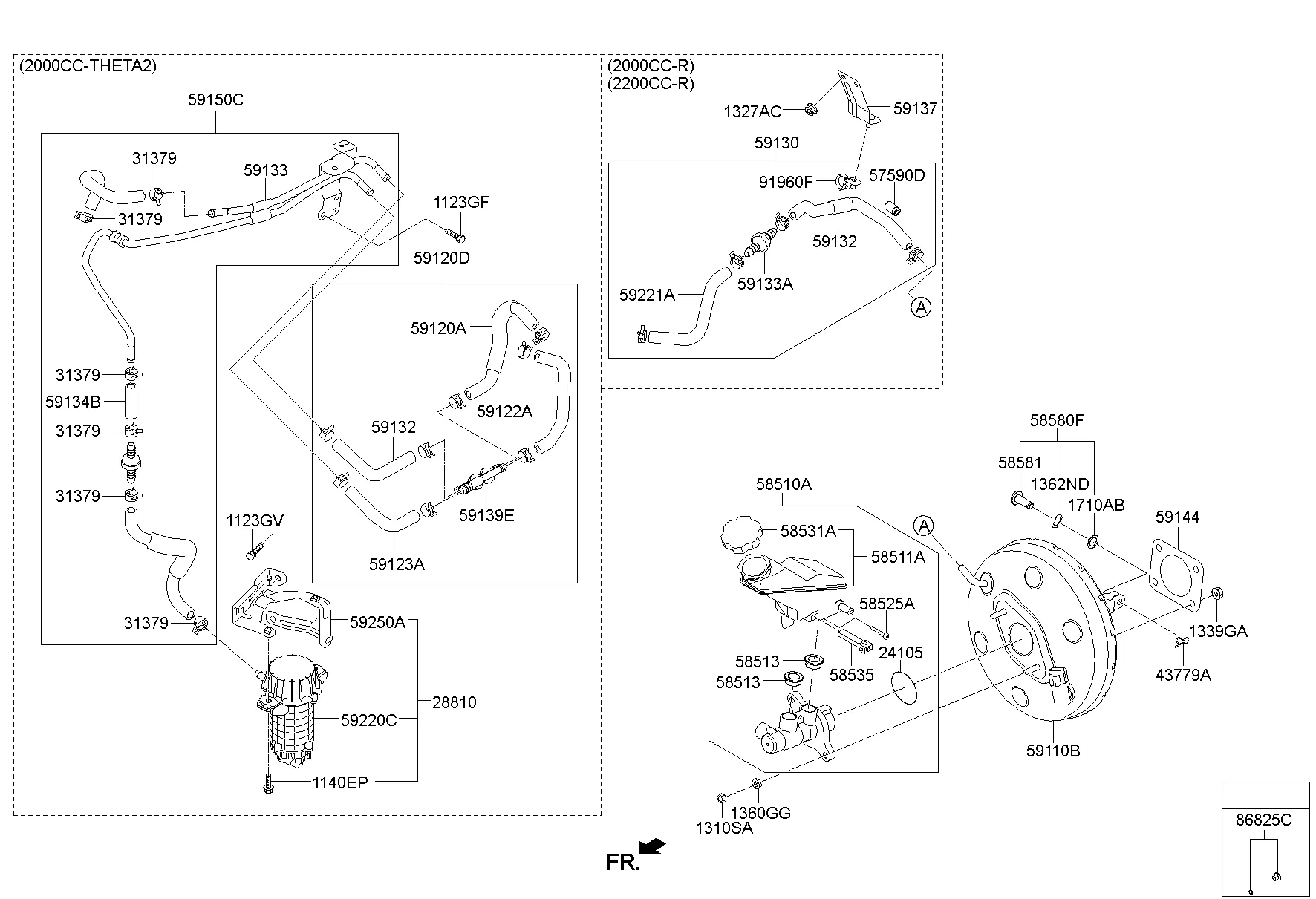 BRAKE MASTER CYLINDER & BOOSTER