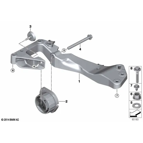 Крепление КПП, полный привод