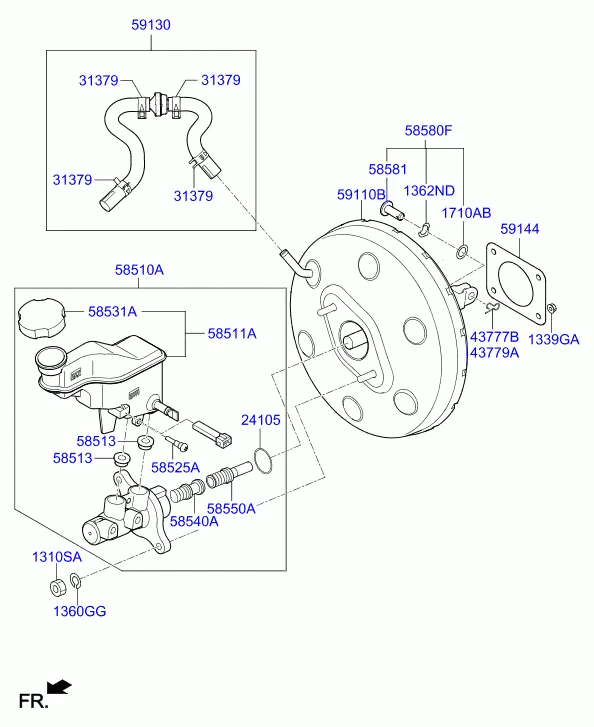 BRAKE MASTER CYLINDER & BOOSTER