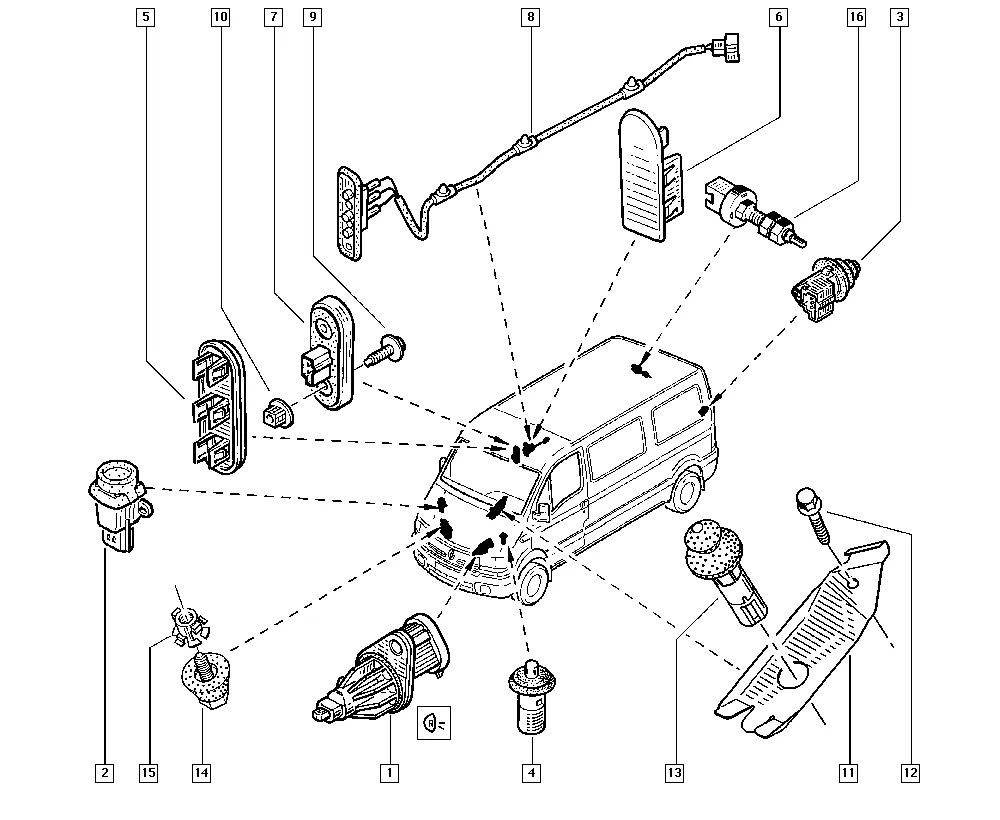 Замок зажигания - Выключатель