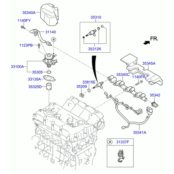дроссельная заслонка и инжектор