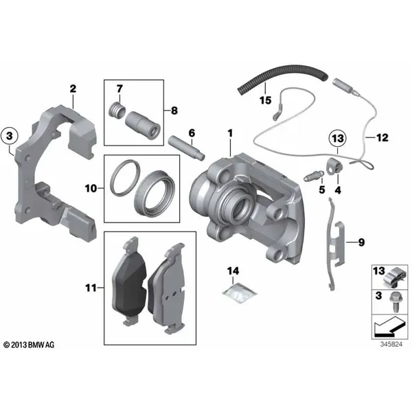 Датчик износа торм.накладки колеса Зд