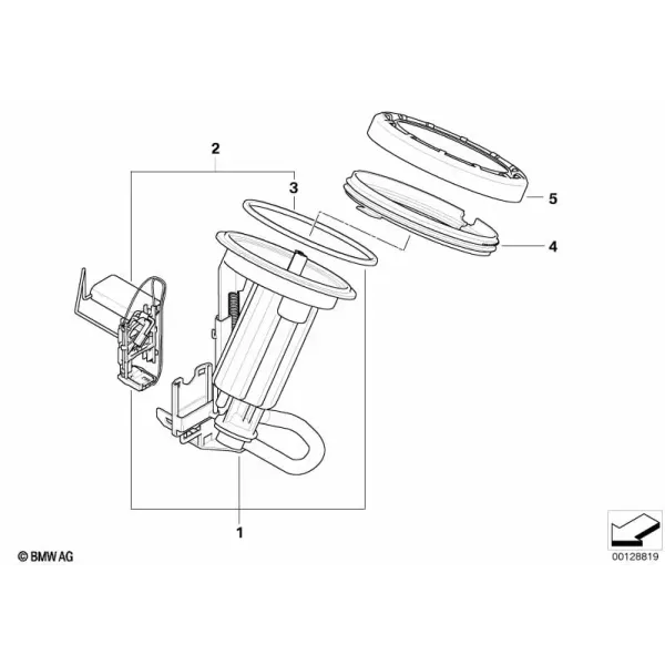 Левый топливный фильтр и датчик уровня