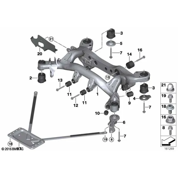 балка заднего моста