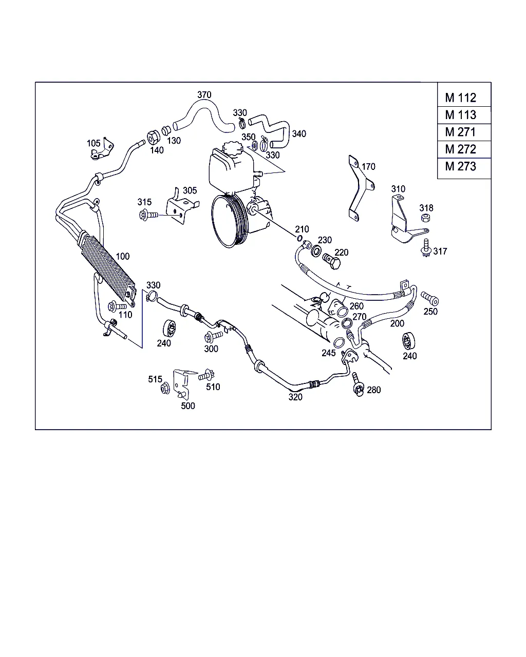 КОМПЛЕКТ ТРУБОК ДЛЯ А/М С БЕНЗ. ДВИГ.