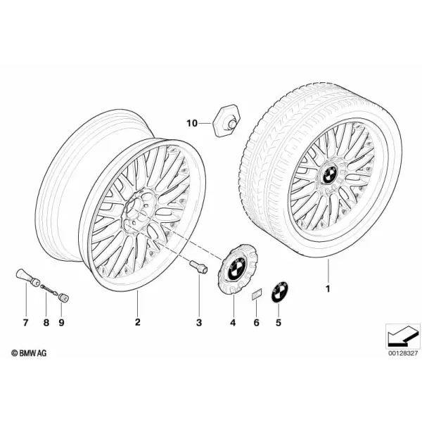 Составной диск M с крестообразными спицами