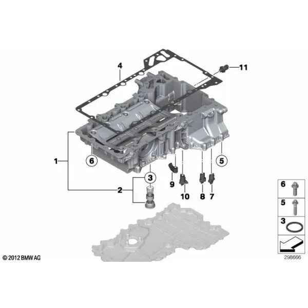 Верхний масляный картер