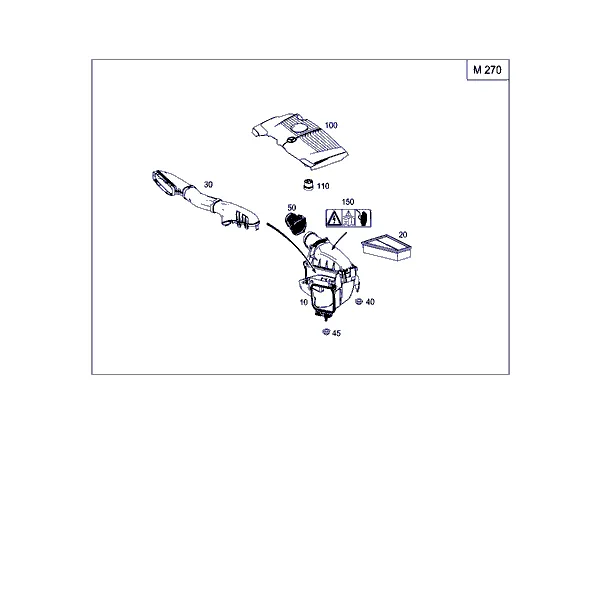ВОЗДУХОЗАБОРНИК БЕНЗИНОВЫХ А/М