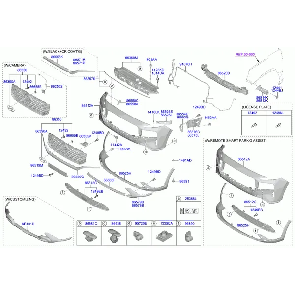 бампер передний