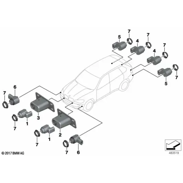 Система парковочных датчиков (PDC)