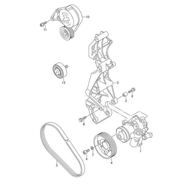Насос усилителя рул. управл. для ГУРа