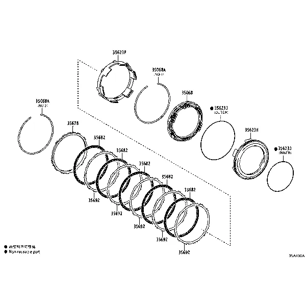 BRAKE NO.3, 1ST & REVERSE BRAKE (ATM)